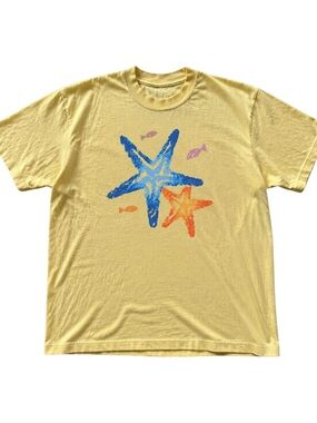 Gildan Yellow Starfish Graphic Tee